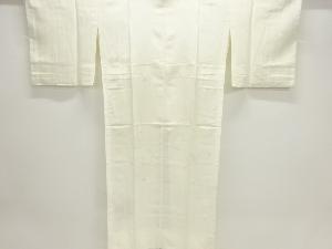 未使用品　波に短冊模様織出し単衣長襦袢